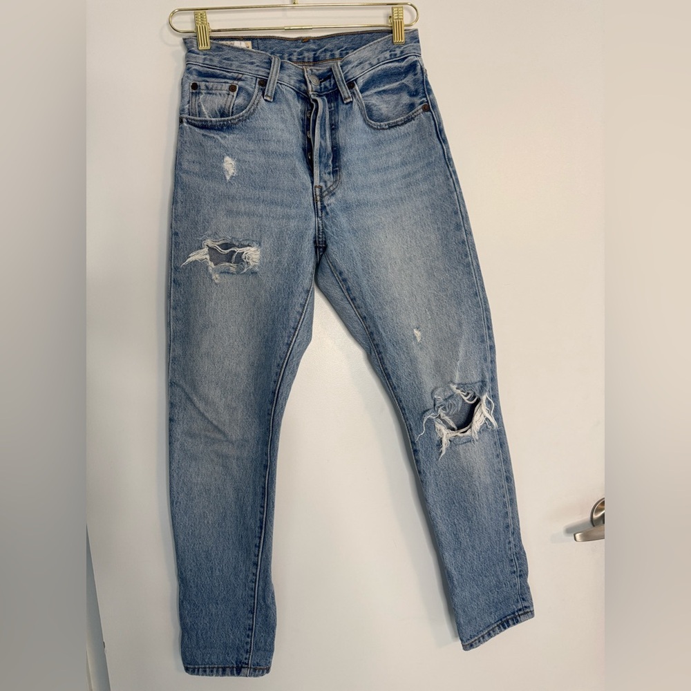 Levi’s 501 S Skinny Jeans, Blue, size 24, petite